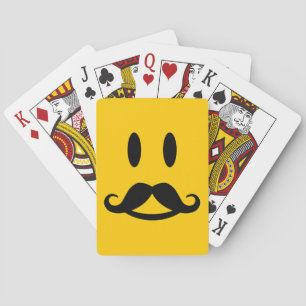 Happy Mustache aangepaste speelkaarten