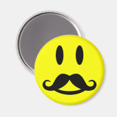 Happy Mustache magnet (Voorkant / Achterkant)