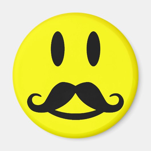 Happy Mustache magnet (Voorkant)