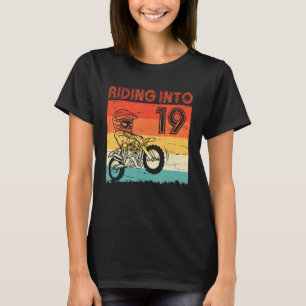 Happy My Birthday Motorrijder Riding Into 19 Y T-shirt