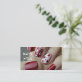 HAPPY NAILS BUSINESS CARD VISITEKAARTJE (Staand voorkant)