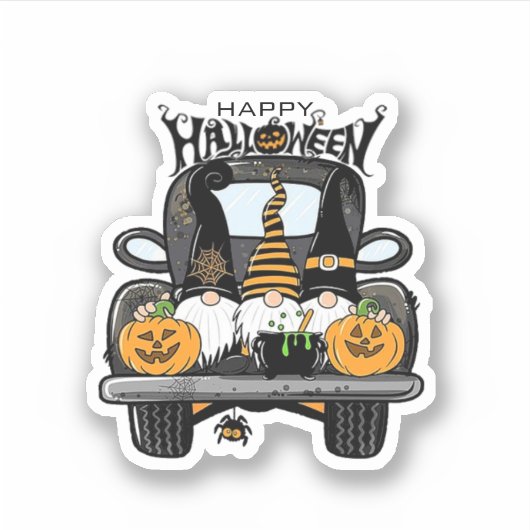 Happy Nalloween Sticker (Voorkant)