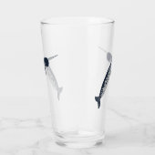 Happy Narwhal Glass Glas (Rechts)