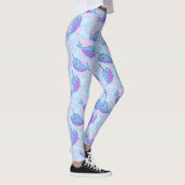 Happy Narwhal Pattern Leggings (Rechts)
