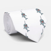 Happy Narwhal Stropdas (Opgerold)