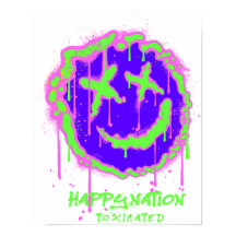 Happy Nation Toxified Art Poster - vet, ironisch,