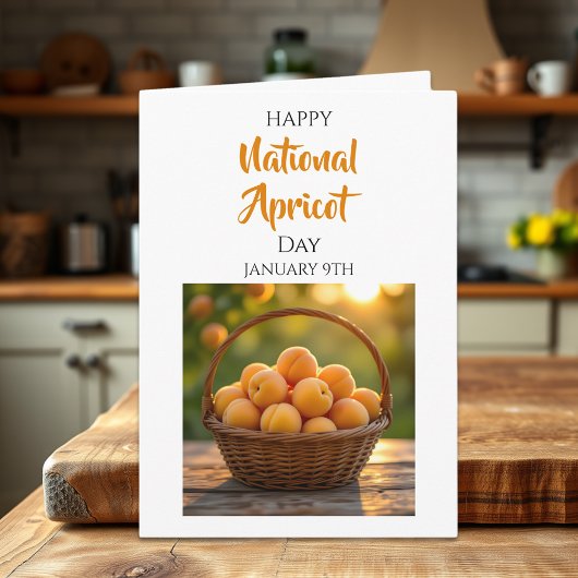 Happy National Apricot Day | January 9th Kaart
