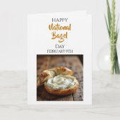 Happy National Bagel Day | February 9th Kaart (Voorkant)