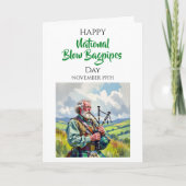 Happy National Bagpipes Day | November 19th Kaart (Voorkant)