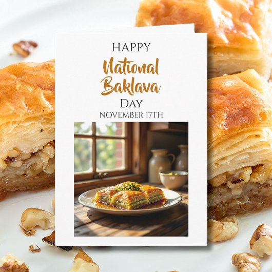 Happy National Baklava Day | November 17th Kaart