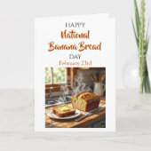 Happy National Banana Bread Day | Feb 23rd Kaart (Voorkant)