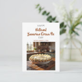 Happy National Bavarian Cream Pie Day! Nov 27th Briefkaart (Staand voorkant)