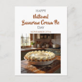 Happy National Bavarian Cream Pie Day! Nov 27th Briefkaart (Voorkant)