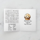 Happy National Boston Cream Pie Day | Oct 23rd Kaart (Binnen)