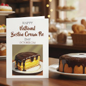 Happy National Boston Cream Pie Day | Oct 23rd Kaart