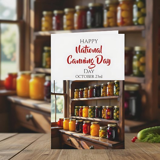 Happy National Canning Day | Oct 23rd Kaart