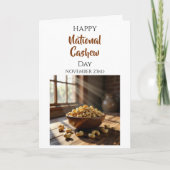 Happy National Cashew Day | Nov 23rd Kaart (Voorkant)