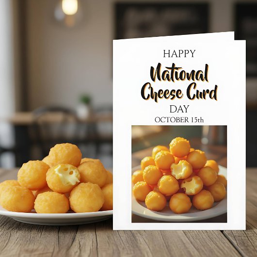 Happy National Cheese Curd Day | 15 oktober Kaart