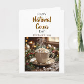 Happy National Cocoa Day! December 13th Kaart (Voorkant)