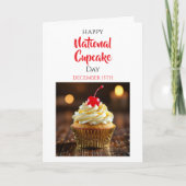 Happy National Cupcake Day | December 15th Kaart (Voorkant)