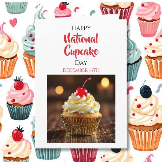 Happy National Cupcake Day | December 15th Kaart