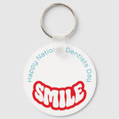Happy National Dentists Day Sleutelhanger (Voorkant)