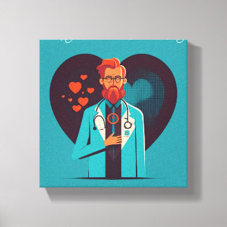 Happy National Doctor Day - Canvas