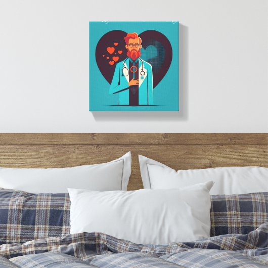 Happy National Doctor Day - Canvas Afdruk (Insitu (Slaapkamer))