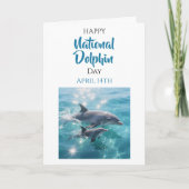 Happy National Dolphin Day | April 14th Kaart (Voorkant)