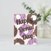 Happy National Donut Day Briefkaart (Staand voorkant)
