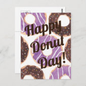 Happy National Donut Day Briefkaart (Voorkant / Achterkant)