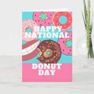 Happy National Donut Day in juni Kaart