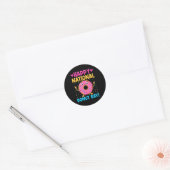 Happy National Donuts Day Baking Baker Ronde Sticker (Envelop)