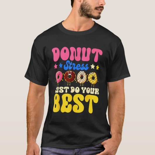 Happy National Donuts Day Funny Doughnut Day Chef T-shirt (Voorkant)