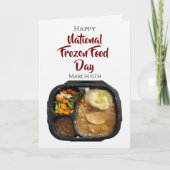 Happy National Frozen Food Day | March 6th Kaart (Voorkant)
