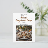 Happy National Gingerbread Cookie Day | Nov 21st Briefkaart (Staand voorkant)