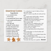 Happy National Gingerbread Cookie Day | Nov 21st Briefkaart (Achterkant)