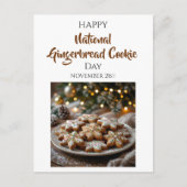Happy National Gingerbread Cookie Day | Nov 21st Briefkaart (Voorkant)