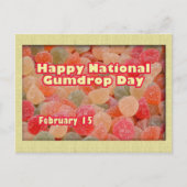 Happy National Gumdrop Day Februari 15 Briefkaart (Voorkant)