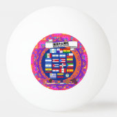 Happy National Hispanic Heritage Month School Pingpongbal (Voorkant)