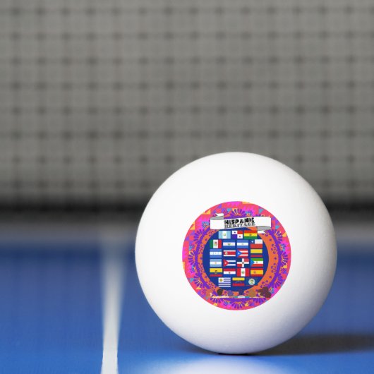 Happy National Hispanic Heritage Month School Pingpongbal (Net)
