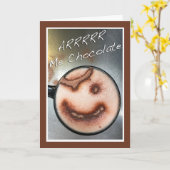 Happy National Hot Cocoa Day met Pirate Foam Face Kaart (Gele Bloem)