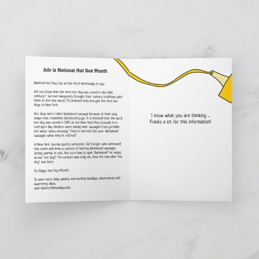 Happy National Hot Dog Day Juli Feestdagen (Binnen)