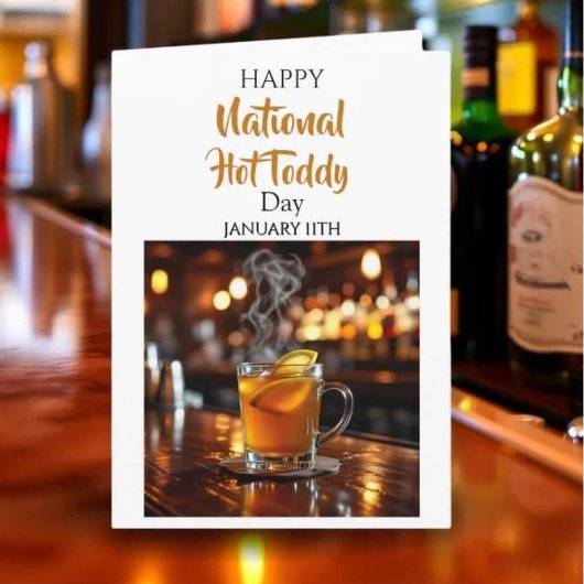Happy National Hot Toddy Day ! January 11th Kaart