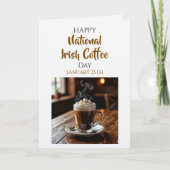 Happy National Irish Coffee Day | January 25th Kaart (Voorkant)