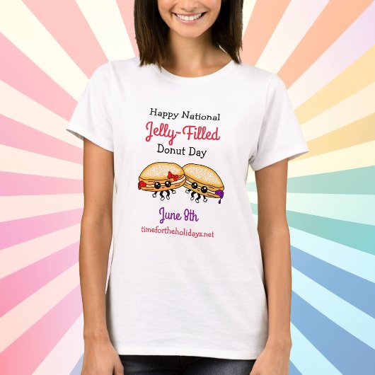 Happy National Jelly Fled Donut Day - 8e juni T T-shirt