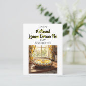 Happy National Lemon Cream Pie | Nov 29th Briefkaart (Staand voorkant)