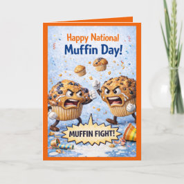 Happy National Muffin Day Greeting Card, Feb 20th Kaart