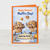 Happy National Muffin Day Greeting Card, Feb 20th Kaart (Gele Bloem)