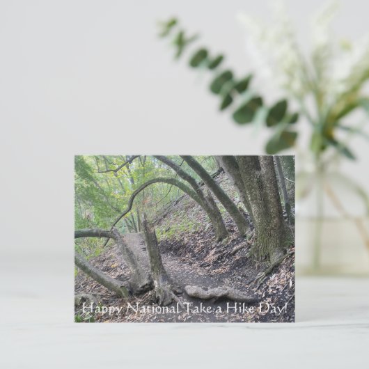 Happy National neemt een heiendag! Briefkaart (Staand voorkant)